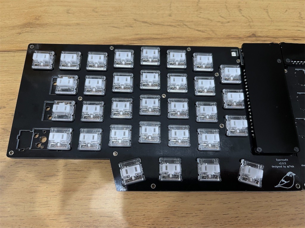 自作キーボードキットSparrow62(+1) v2を組み立てた - ぶていのログ