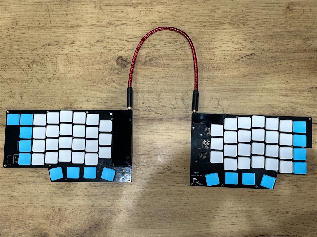 自作キーボードキットSparrow62(+1) v2を組み立てた - ぶていのログ