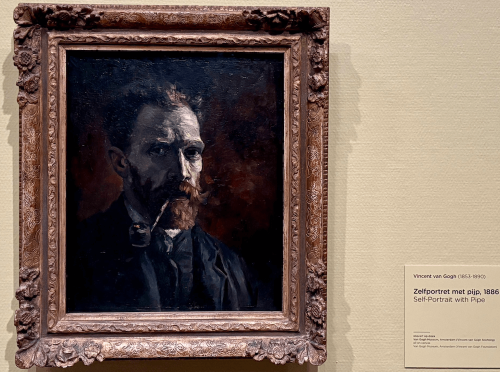 ゴッホの自画像」（未来絵画） ゴッホ《イーゼルの前の自画像》〜未来