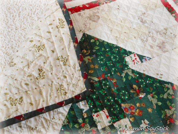 葉月様・メリーボンボンクリスマス柄パッチワークキルトトートバッグ1