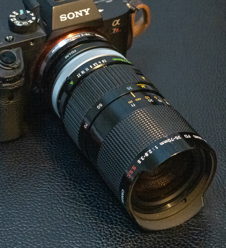 CANON ZOOM LENS FD35-70mm 1:2.8-3.5 S.S.C. ジャンクで撮る