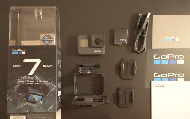 付属品解説】「GoPro HERO7 Black」には何が入っている？すぐに撮影