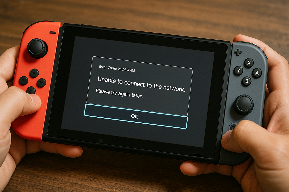 中古Switch2に注意！エラーコード2124-4508でオンライン不可の危険