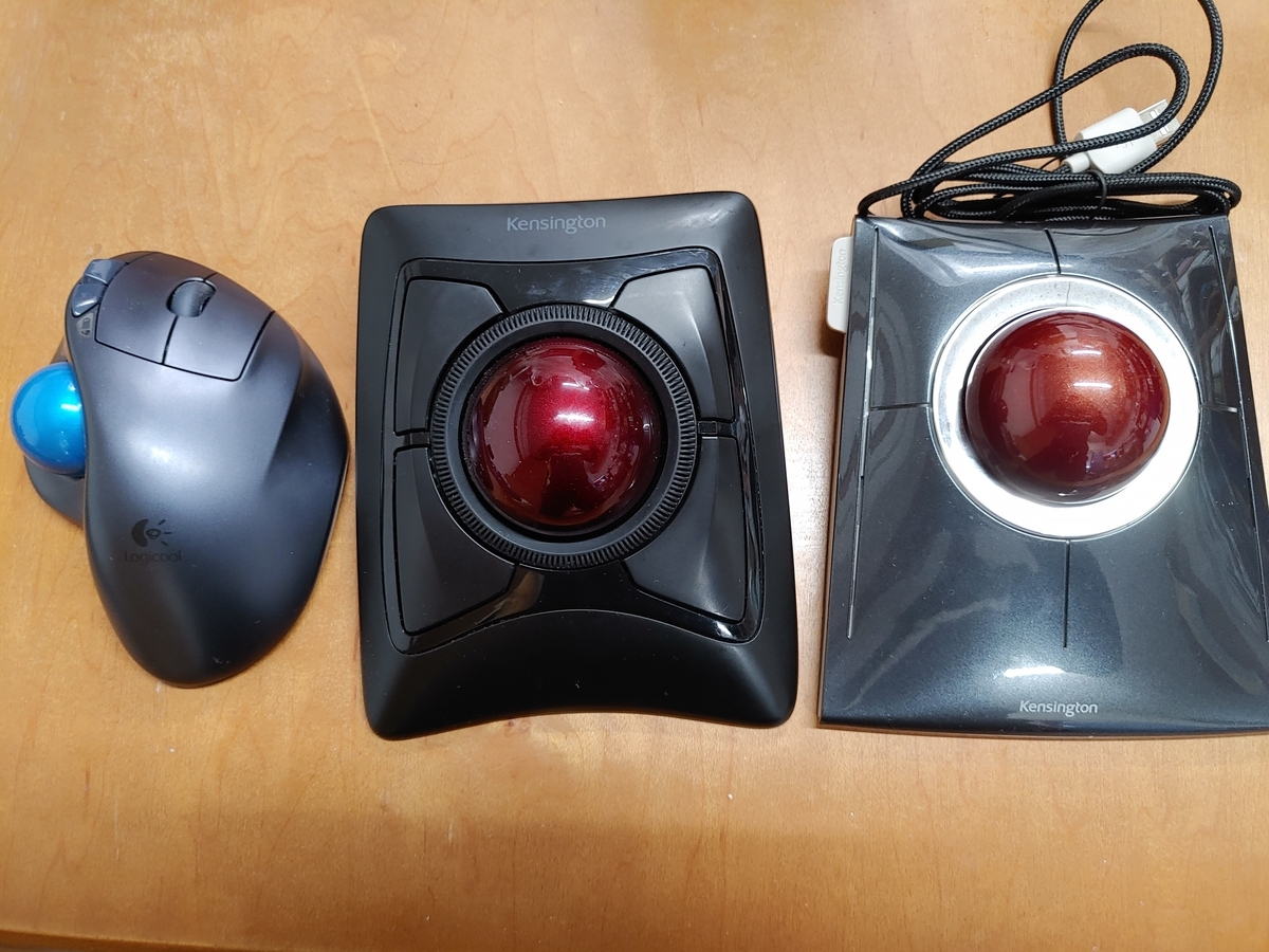 Kensingtonの人差し指トラックボール ExpertMouseとSlimBladeを比較