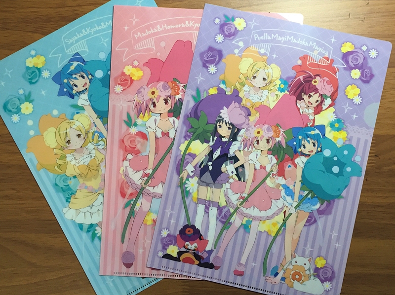 ローソン】『魔法少女まどか☆マギカ』クリアファイルセットとラバー