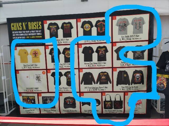 前編・2025年ガンズアンドローゼス来日ライブで買ってきた物のレビュー