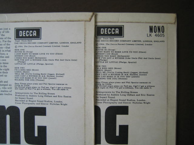 ローリング・ストーンズ UKファーストのバリエーション