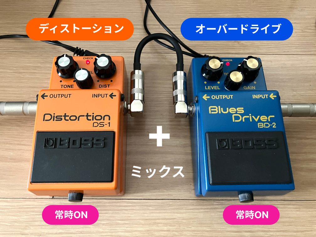 BOSS DS-1とBOSS BD-2の組み合わせについて解説します