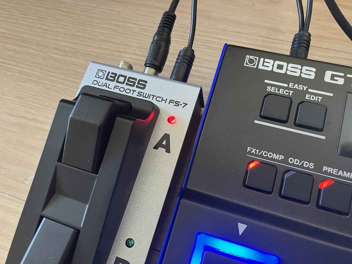 便利】BOSS GT-1にFS-7・デュアルフットスイッチを接続して使う方法と