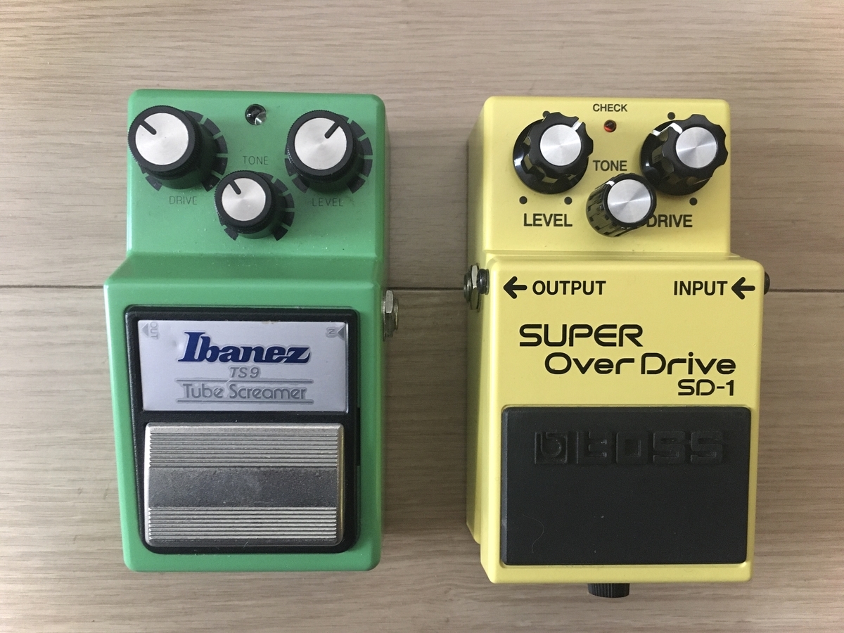 BOSS SD-1とIbanez TS9を比較しました【迷ったらどっちを選ぶか