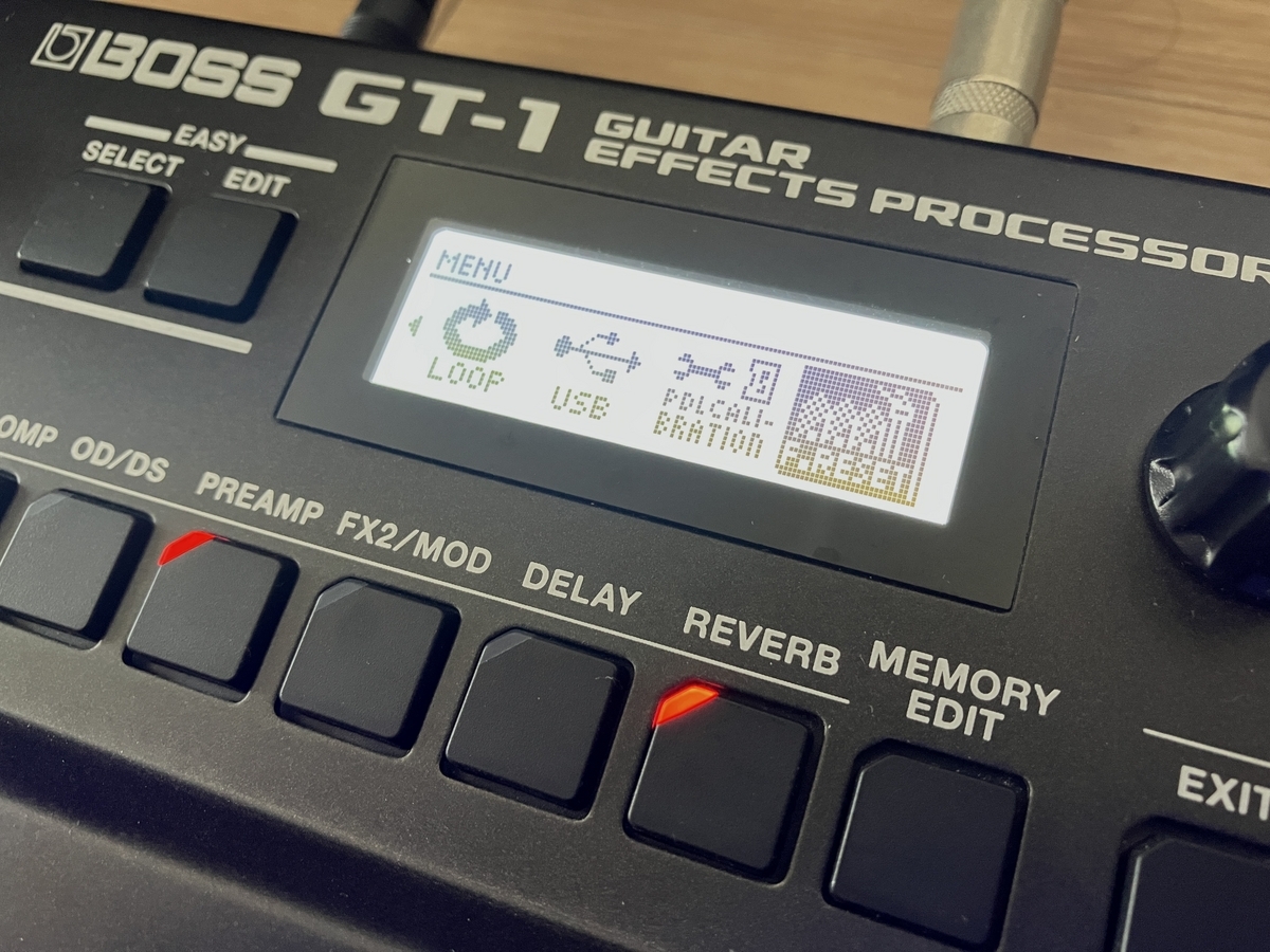 BOSS GT-1の使い方】特定のパッチをリセットする方法【手順あり