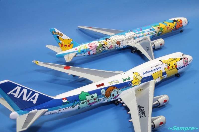 全日空商事Boeing747-400Dポケモンジェット 全日空商事 NH20007 JA8964
