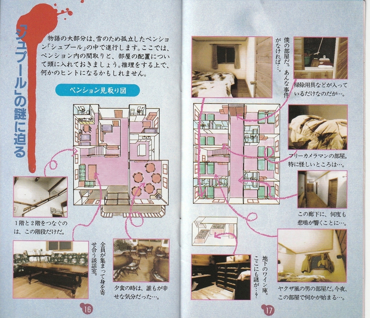 かまいたちの夜』1994年／スーパーファミコン - レトロゲームの説明書