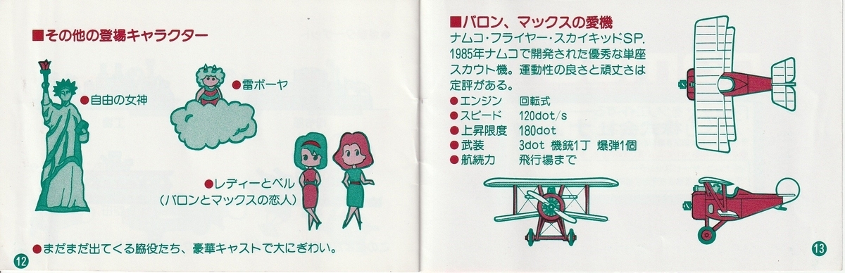 スカイキッド』1986年／ファミコン - レトロゲームの説明書保管庫