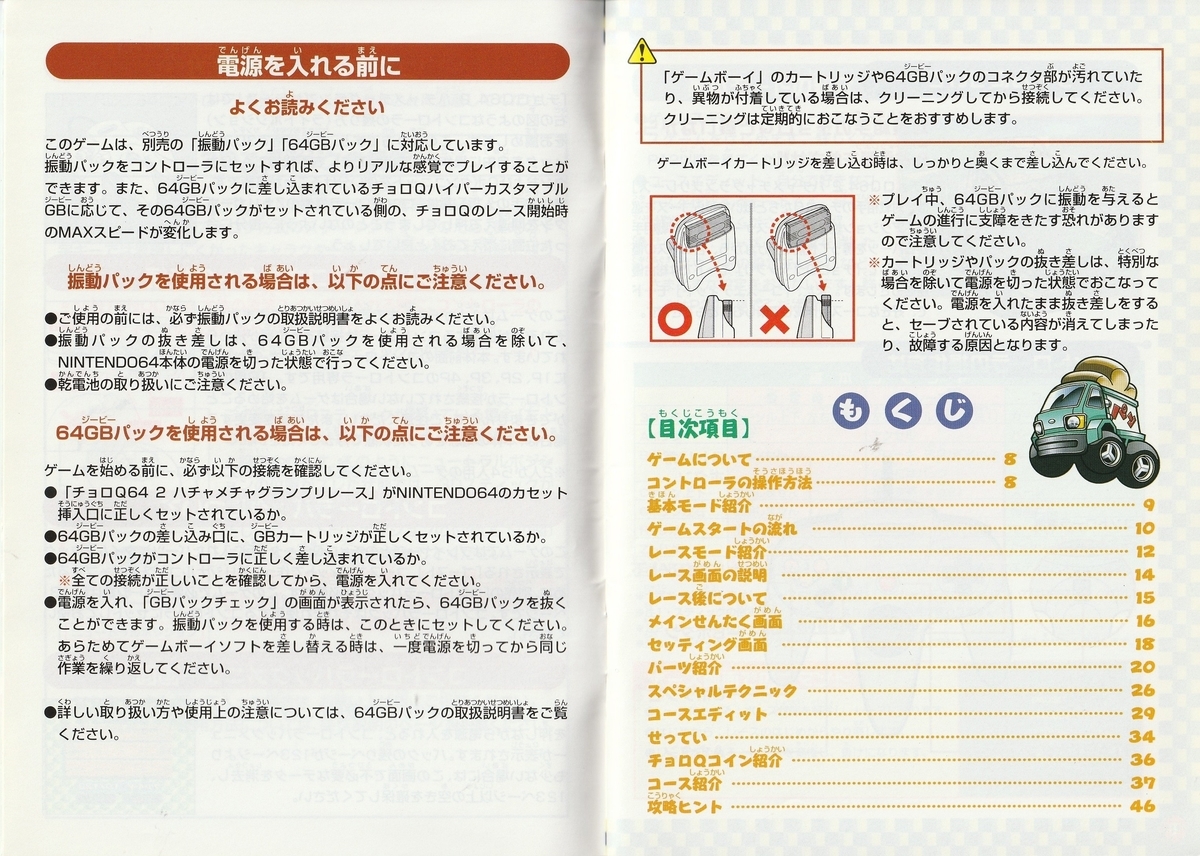 チョロQ64 2 ハチャメチャグランプリレース』1999年／ニンテンドウ64