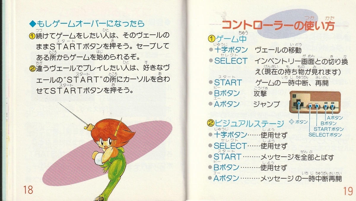 メルヘンヴェール』1987年／ディスクシステム - レトロゲームの説明書