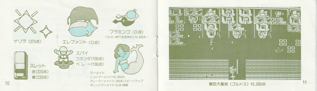 ジャイロダイン』1986年／ファミコン - レトロゲームの説明書保管庫