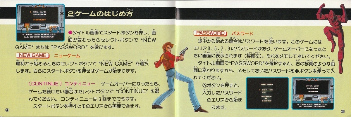 ローリングサンダー』1989年／ファミコン - レトロゲームの説明書保管庫