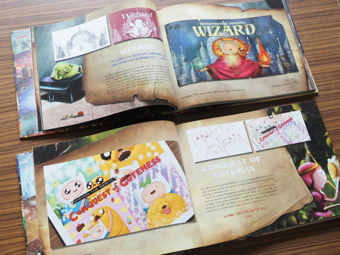 見て楽しい、読んでも楽しい、タイトルカード画集「Adventure Time