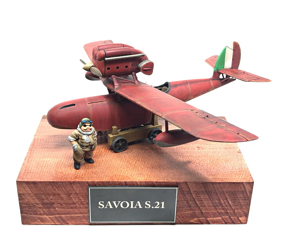 紅の豚 サボイア S21[1/48] （完成） - まだ、サフのまま。