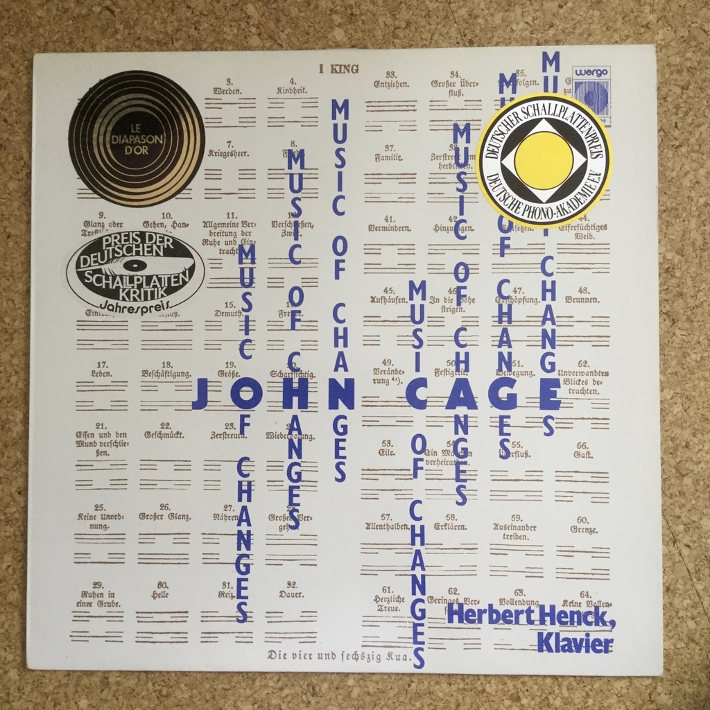 Herbert Henck : John Cage/ Music Of Changes (1982) アイヒャーの