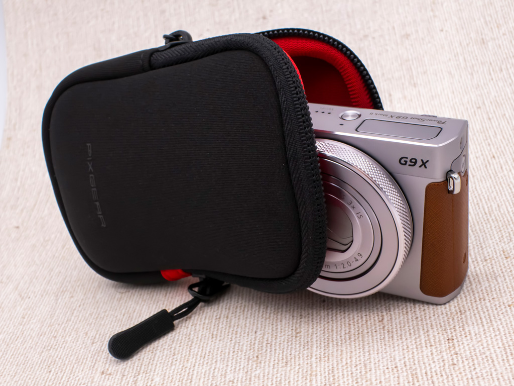 Canon PowerShot-G9 X MarkII」がスッポリ入るデジカメケースを