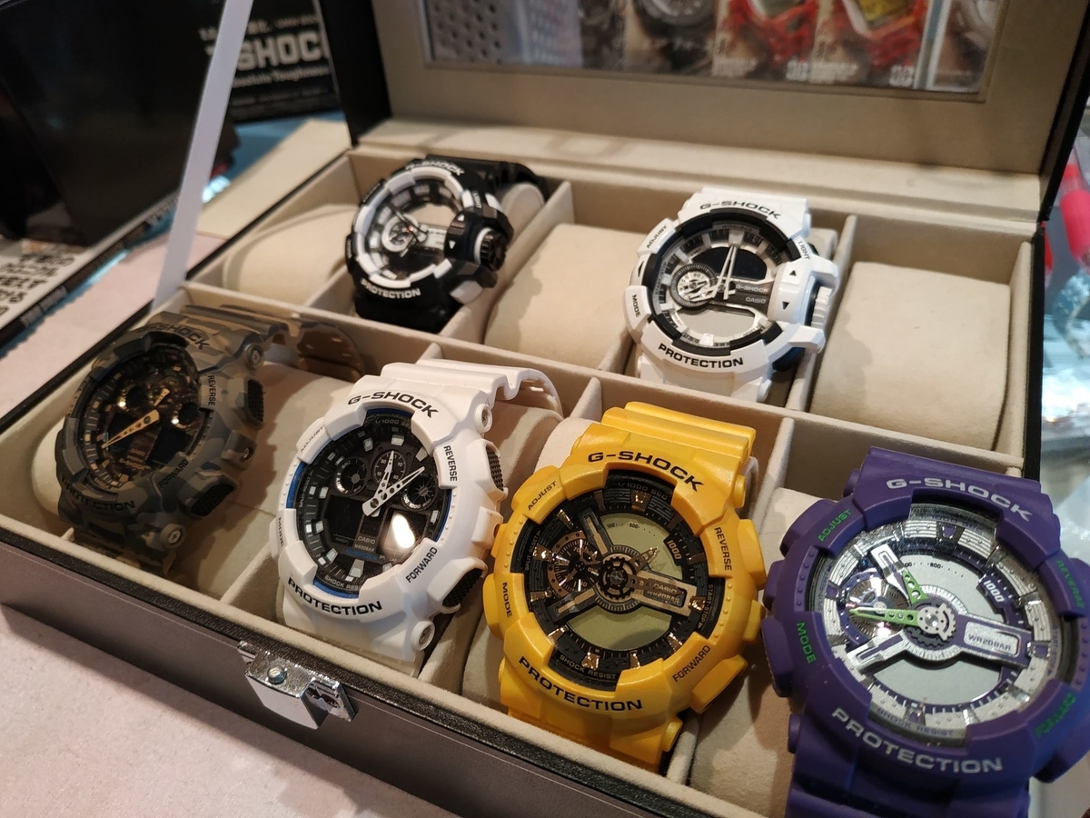 G-SHOCK ビッグケース・シリーズ 止まり・表示消え 電池交換 6本