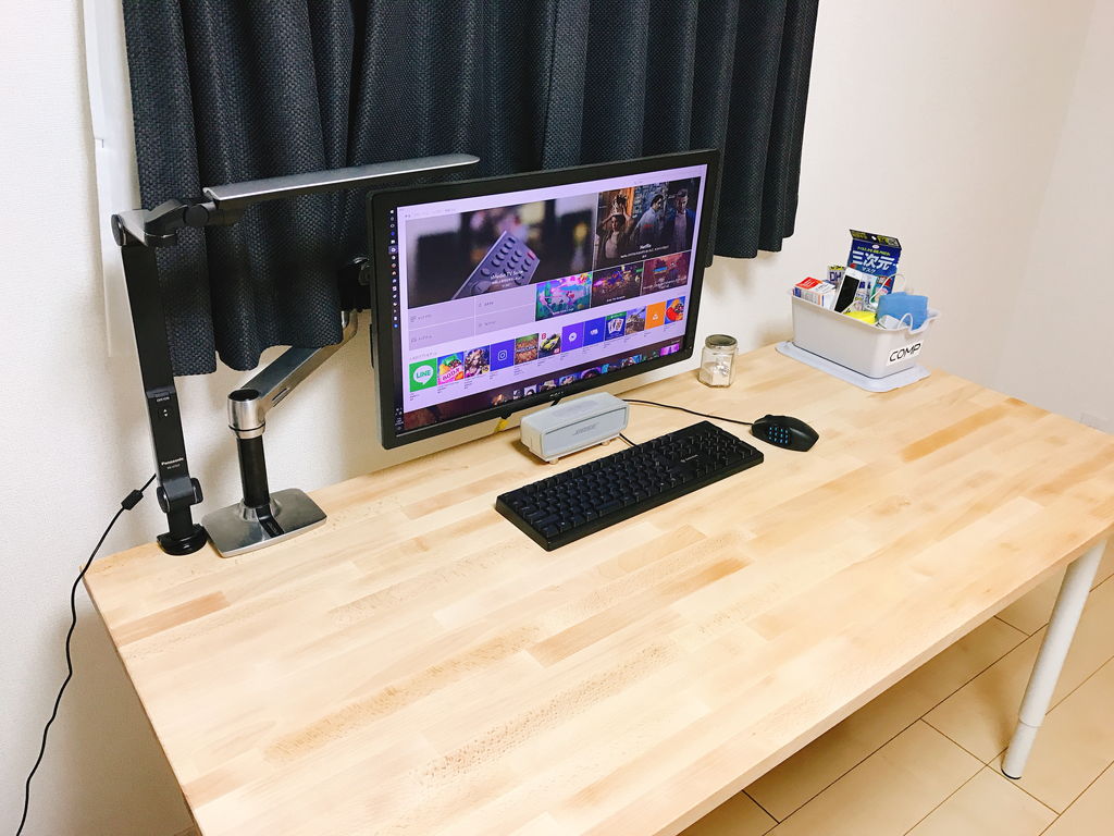 安くて広くて丈夫なIKEAのテーブルトップ『GERTON』はパソコンデスクに