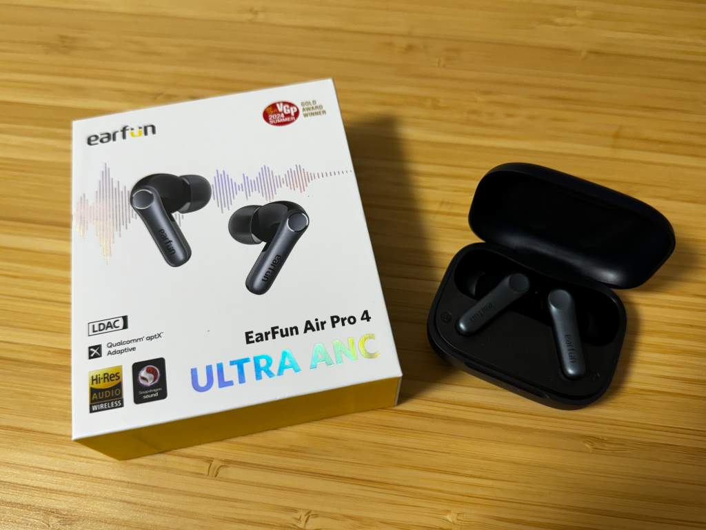 EarFun Air Pro 4 レビュー】コスパ最強！1万円以下で買える高音質