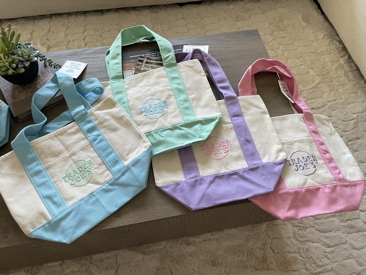 大人気☆TRADER JOE'Sのパステルカラー・ミニトート - 猫と一緒に