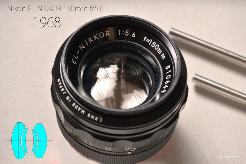 Nikon 「EL-NIKKOR 150mm F5.6」のつもりが「EL Nikkor 50mm F2.8N」に