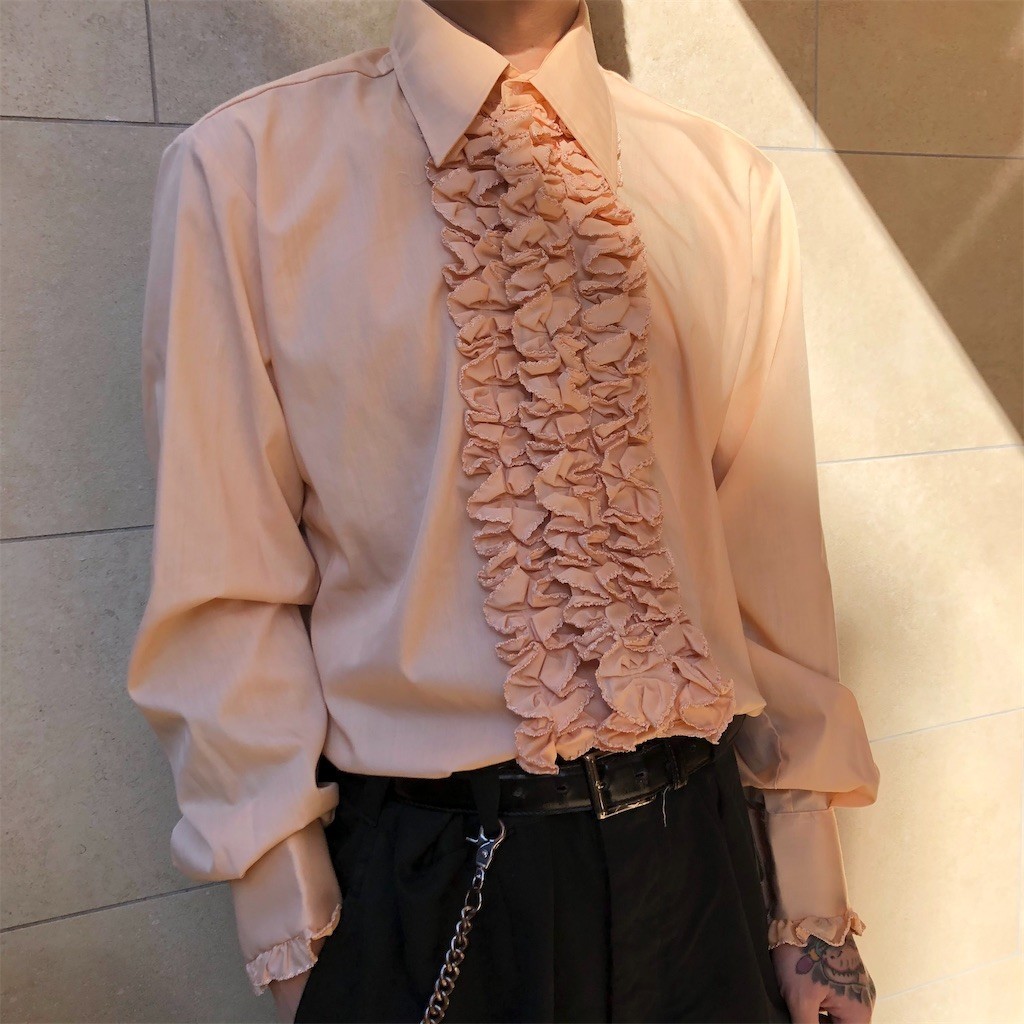 1970's afterSix フリルドレスシャツ !!! - milou-blog's diary