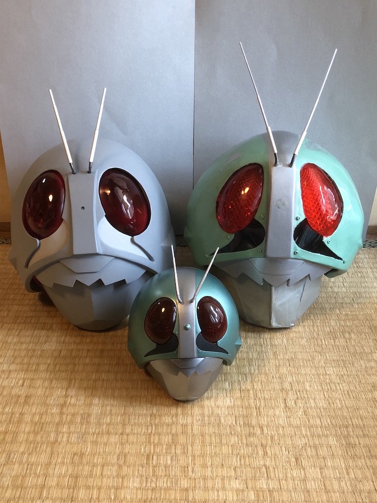 マスク自作】1/1 仮面ライダーを作る 9【制作記】 - 創造人間 DIY