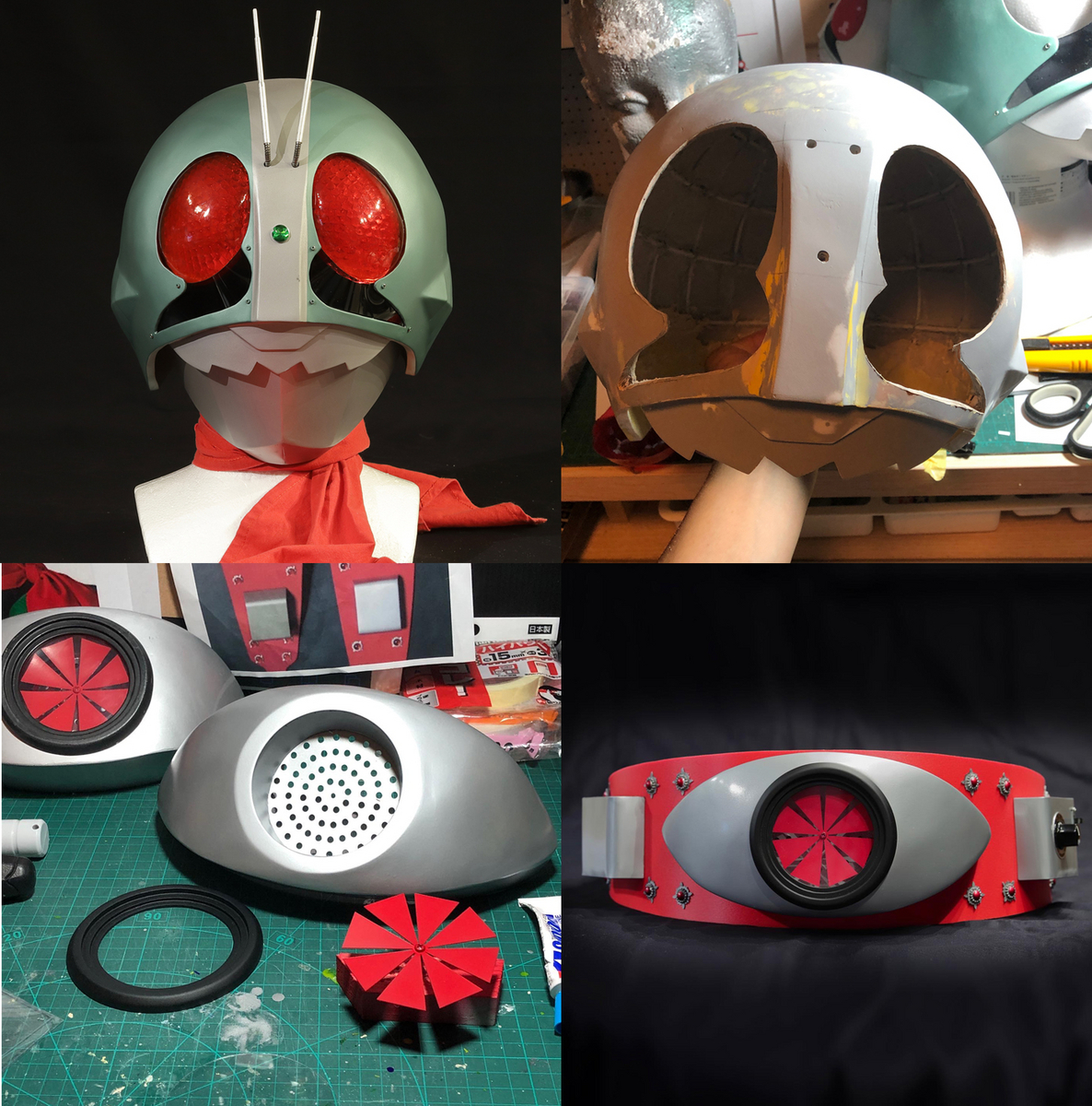 もくじ】仮面ライダーマスクをつくる【コスプレ製作目次】 - 創造人間 DIY