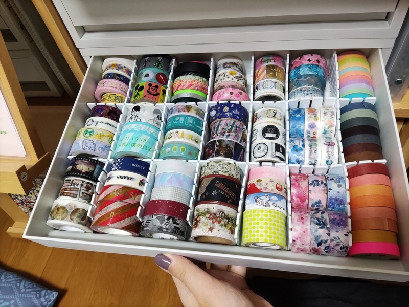 無印良品で大量のマスキングテープを収納する方法 - 手帳とふたり