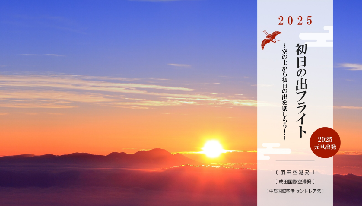 初日の出フライト】 JAL／2026年元日 初日の出フライト - mmvillage→旅