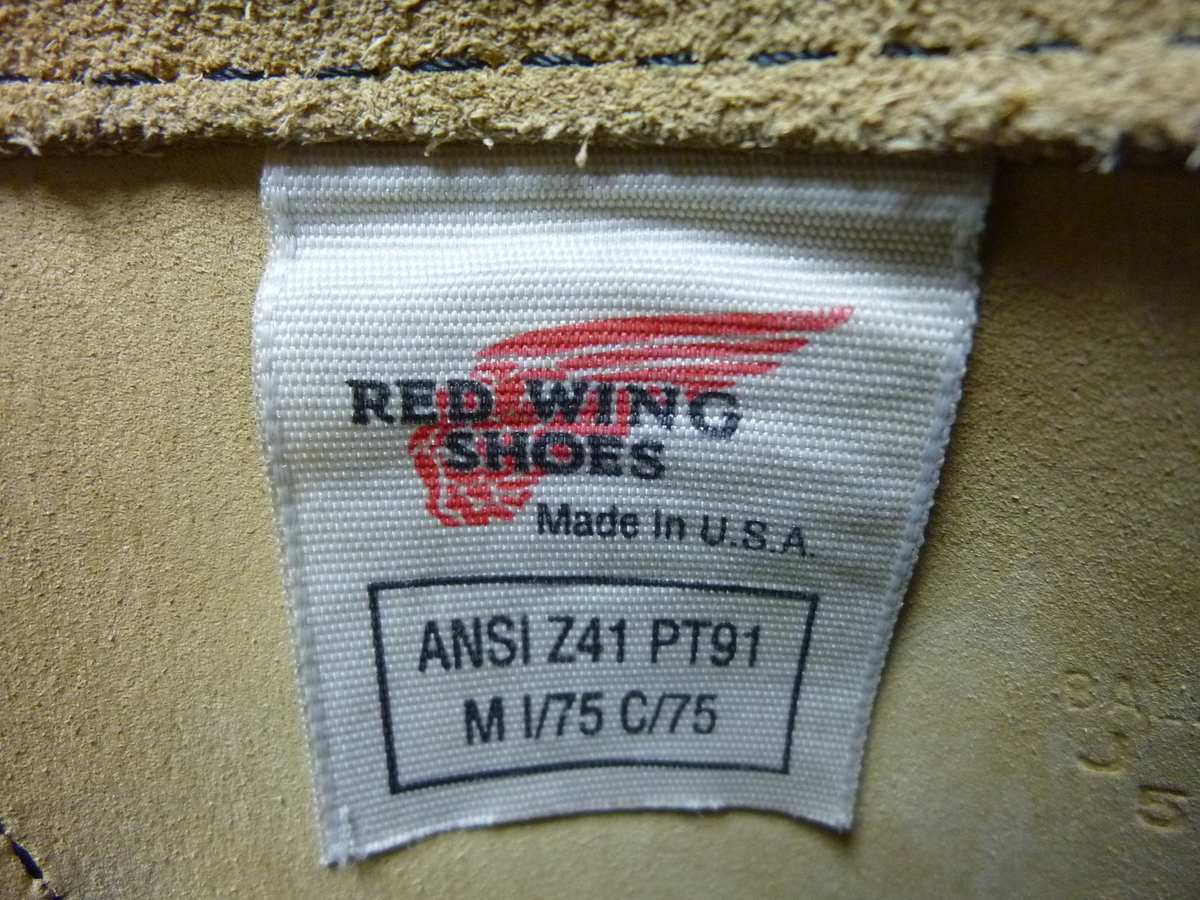 REDWING RW-8268 PT91 プリントタグ 95年製 - 赤い羽BLOG