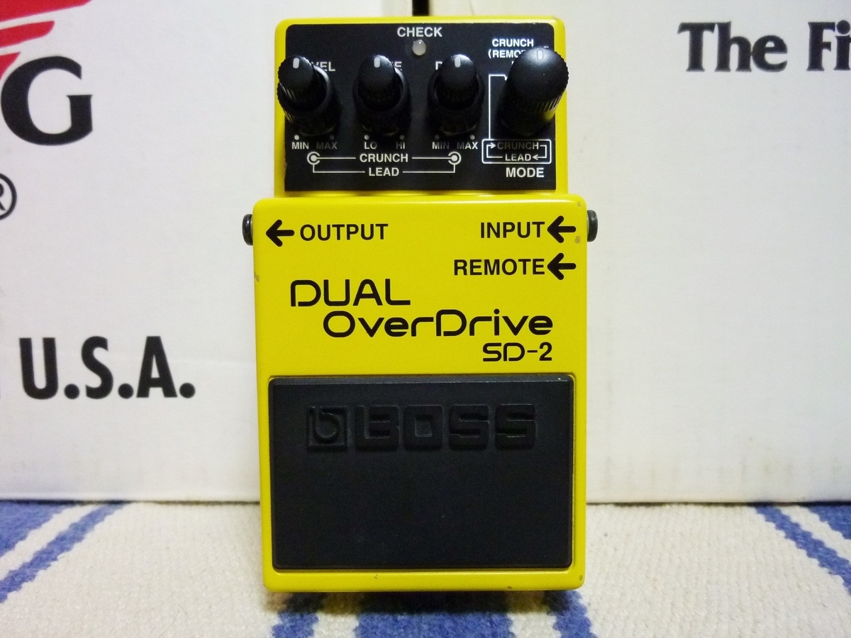 BOSS SD-2 DUAL OverDrive 「yellow mode」 - 赤い羽BLOG