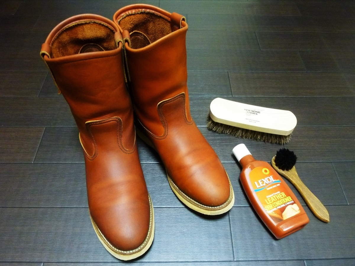 REDWING COLUMN NO.77 レッドウィング866 犬刻印 ペコス メンテナンス