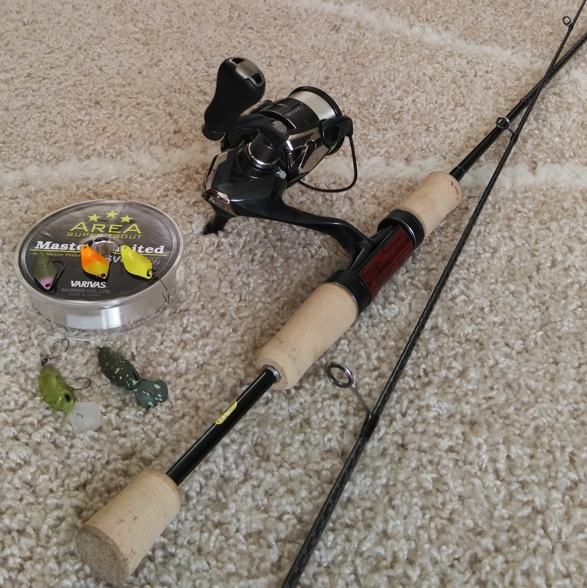 21カーディフAX S62SULインプレと管釣りエリアトラウトタックル紹介