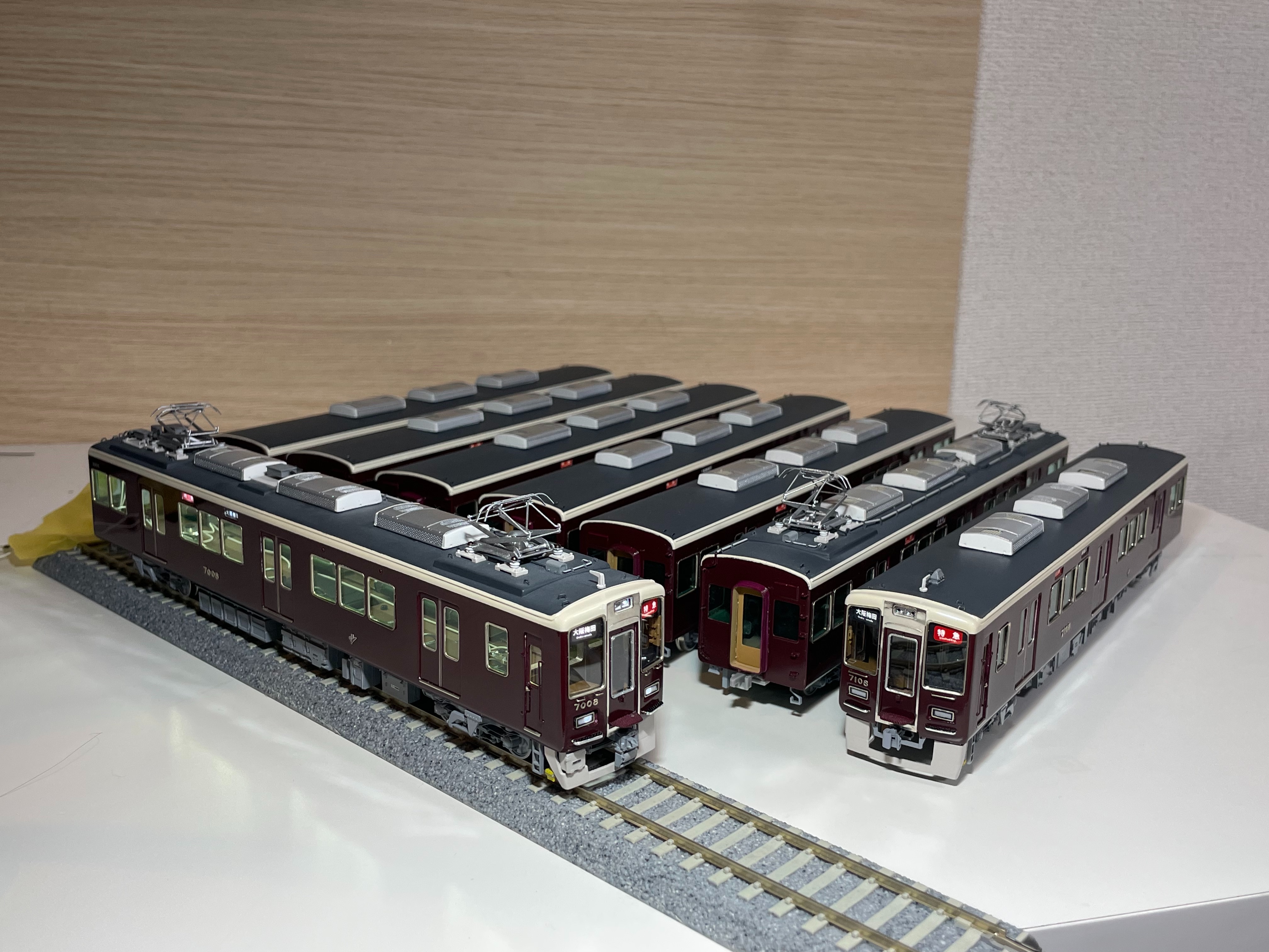 16番 ホビーメイトオカ 阪急7000系 更新車キット を作る 完成編 - 逢田
