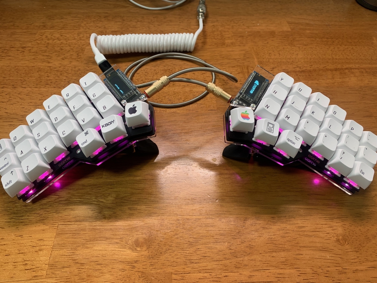 キーボードを組み立てるときのメモ(Corne Cherry V3 + Holy panda