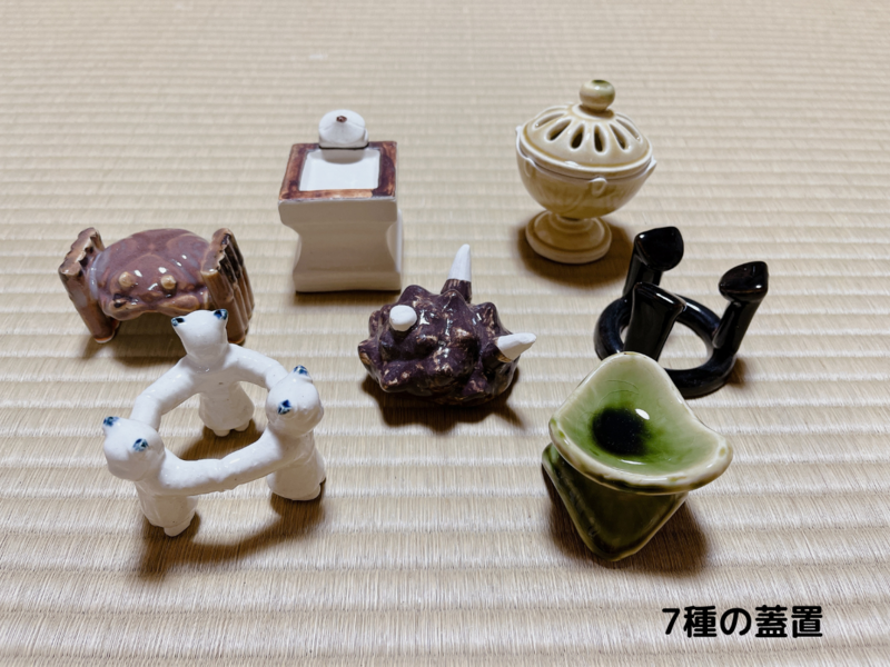 茶道具 七種の蓋置 昇雲造 銅製 木箱入り 楽天市場】七種蓋置 茶道具の通販