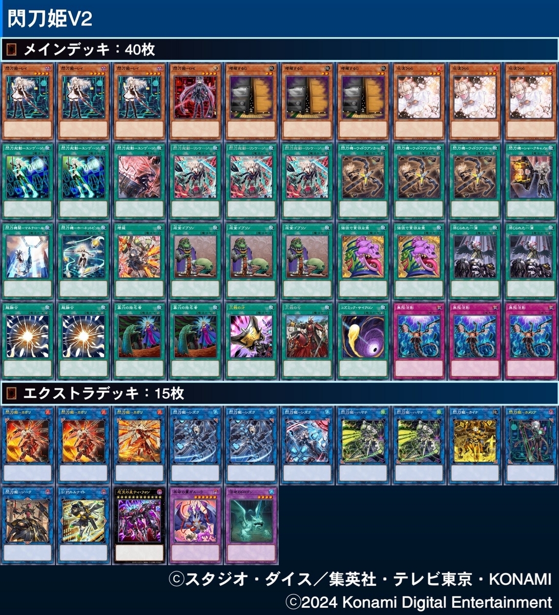 遊戯王 閃刀姫について語る（2024年6月版） - おみーずくらふと