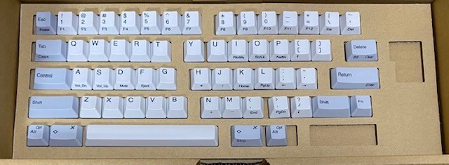 HHKB Proのキートップセット白を購入して墨とミックスしました