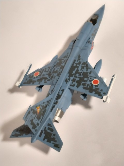 三菱F-1航空自衛隊戦闘機デジタル洋上迷彩仕様 その1 - プラモデルと