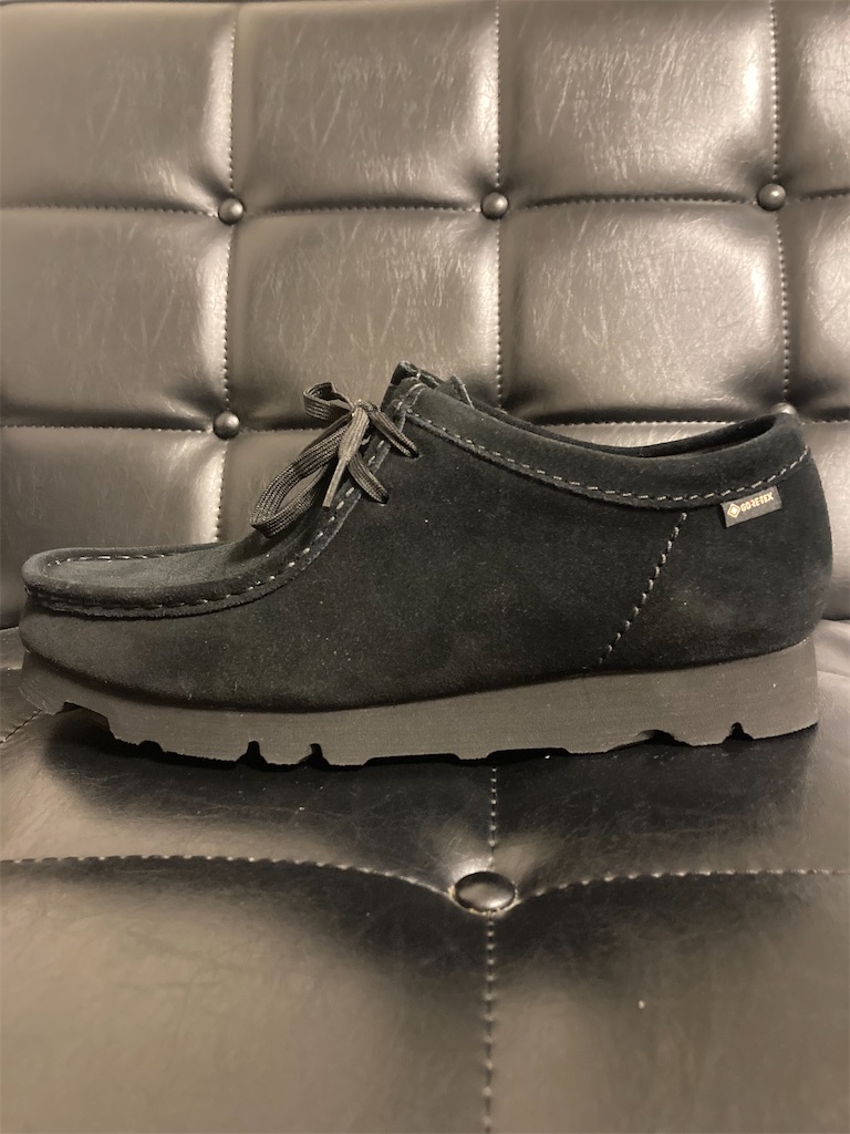 クラークス Clarks ワラビー 黒 ソール交換済 26.5 クラークス Clarks