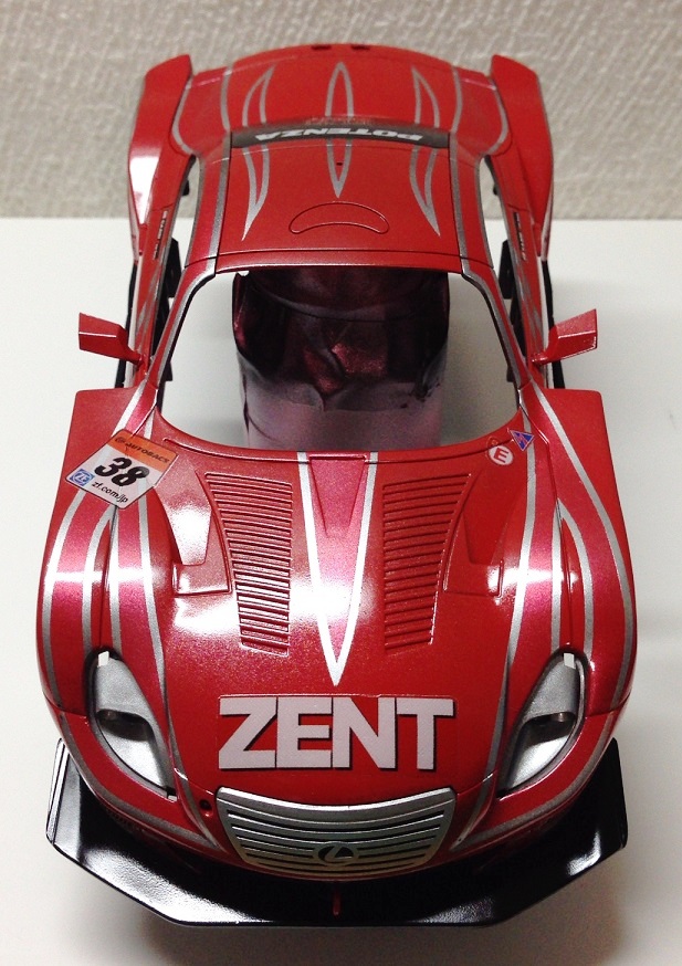 ミニッツ レクサスSC430を「ZENT CERUMO2013」に塗装