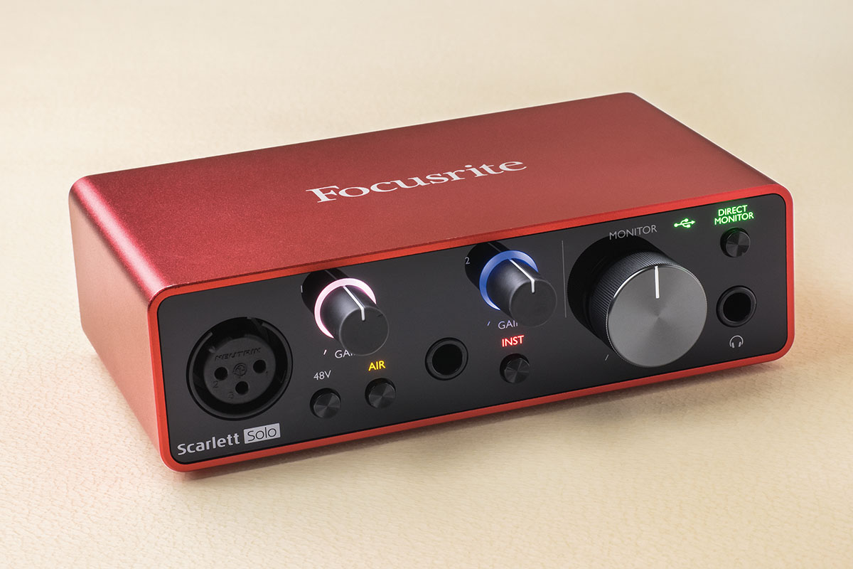 FOCUSRITE Scarlett Solo 〜はじめての1台にオススメのオーディオ