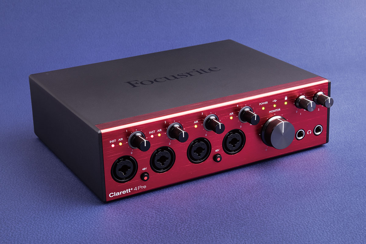 FOCUSRITE Clarett+ 4Pre 〜10万円以内で購入できるオーディオ